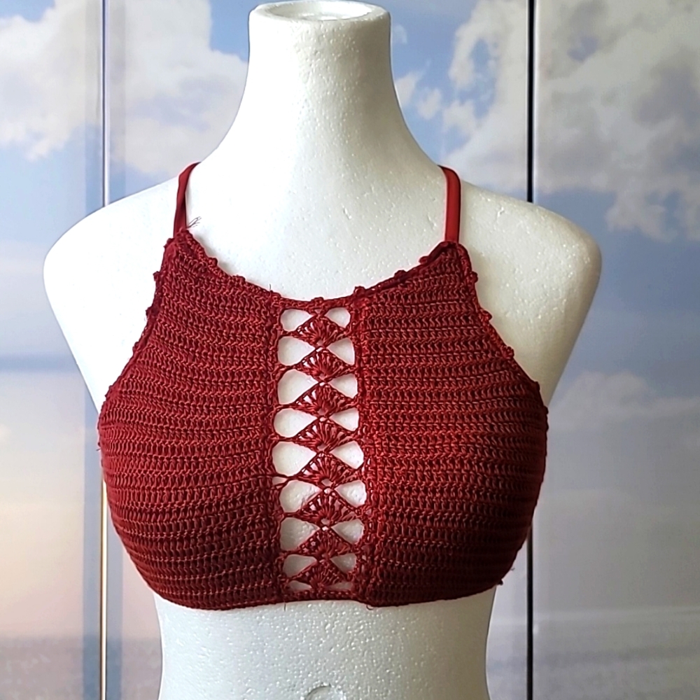 Xhilaration Swimsuit Knit Padded Top